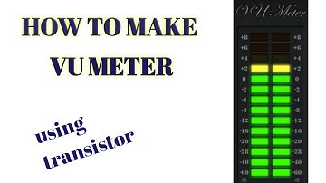 How to make VU meter using single transistor/without ic and diode/mrkhanlab