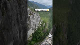 Thumbnail for That is a lot of trust in the rope! 😳😮 - 🎥 dylanpawson / tim_champion