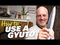 How to use a gyuto  japanese knife skills