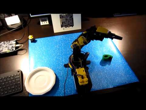 MinnowBoard Robot Arm / OpenCV Demo