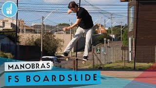 Como mandar FS boardslide (lipslide) | sobreskate