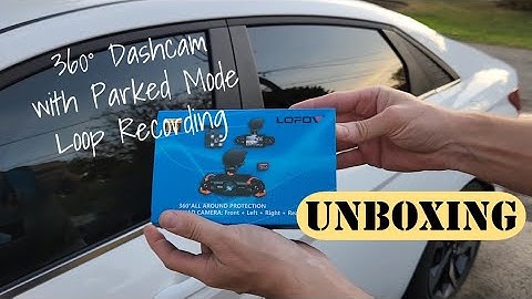 LOFOV 360° Car Dashcam with 24hr Parked Mode Loop Recording