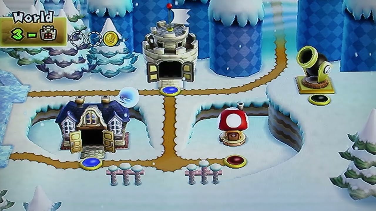 NSMBW World 3 gameplay