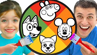 Adel vs Dad Coloring & Drawing Challenge | Fun Learning Video for Toddlers! screenshot 2