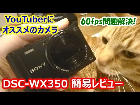 YouTuber Recommended Camera] SONY DSC-WX350 Review. 60FPS Problem
