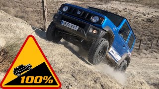 SUZUKI JIMNY Off Road EXTREME 4x4 reaching % SLOPE