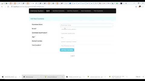 Interview Management System | Php source code | college projects
