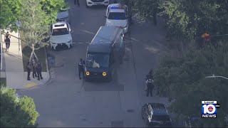 Police find stolen Amazon truck in Miami
