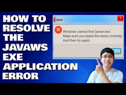 How To Resolve The Javaws.exe Application Error