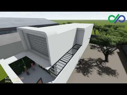 Video Mẫu nhà cấp 4 hiện đại gác lửng 3 phòng ngủ, giếng... - youtube