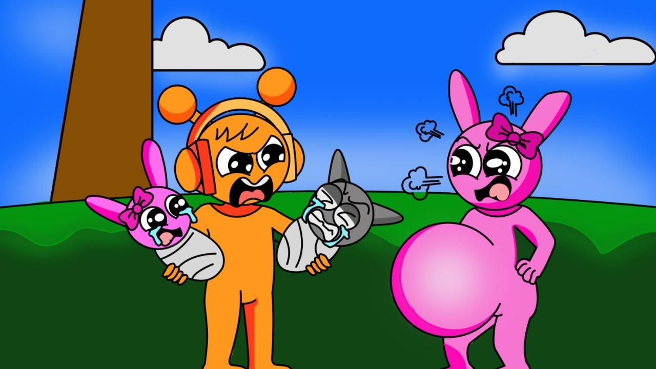 BABY Pinki Different?. | Sprunki Incredibox Coloring Story - YouTube