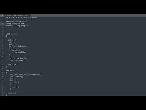 DIVISIBLE BY A I CODECHEF SOLUTION