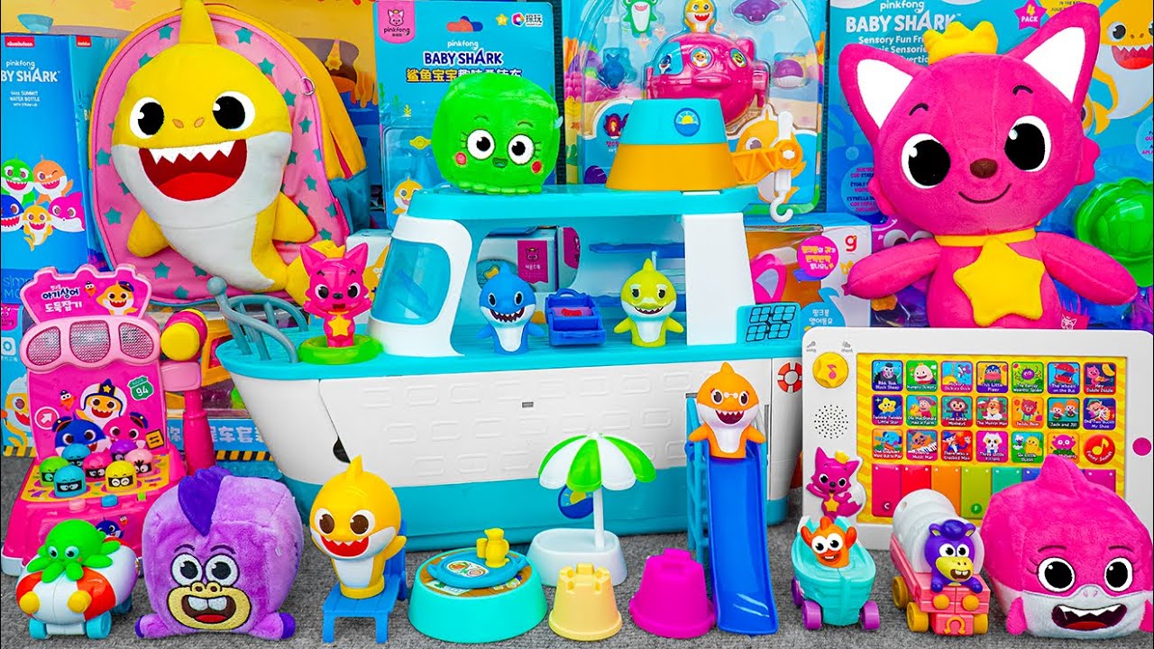 111 Minutes BABY SHARK - Satisfying Unboxing Wow Wee Baby Shark Toy Collection Playset (ASMR)