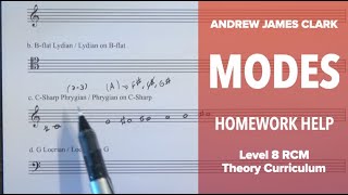 Modes: Music Theory RCM Level 8 (3/3)
