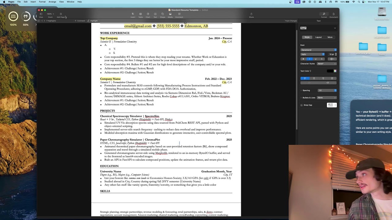 Resume Editing Session + Videos & Chill | Biochemist Learns Programming LIVE 🔴 | 11-17-2025