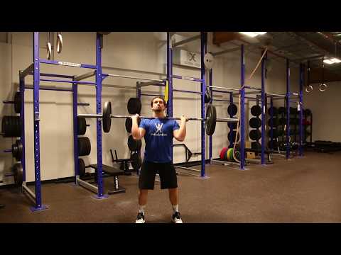 Below Knee Hang Power Clean Split Jerk