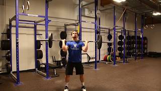 Below Knee Hang Power Clean Split Jerk