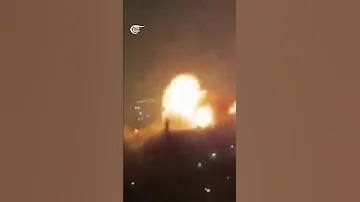 فيديو متداول يوث ق لحظة إصابة عدد من الصواريخ الإيرانية أهدافا في تل أبيب 
