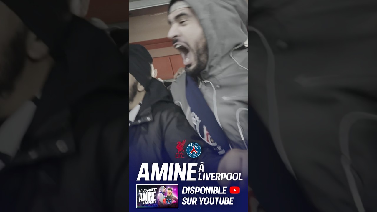 On a emmené AMINE à Liverpool !! Rendez-vous à 18h 👀  #amine #psg #liverpool