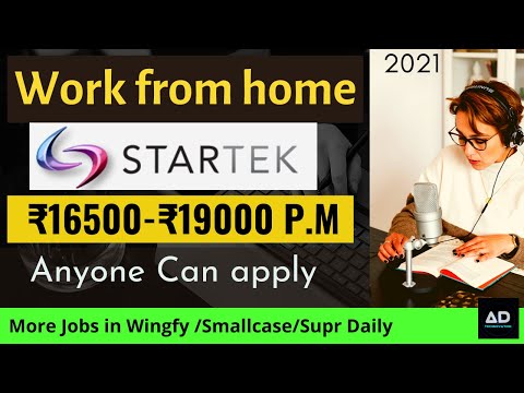 Work from Home Jobs in Startek Aegis/Apply Online/More jobs Smallcase Wingify Supr Daily 2021