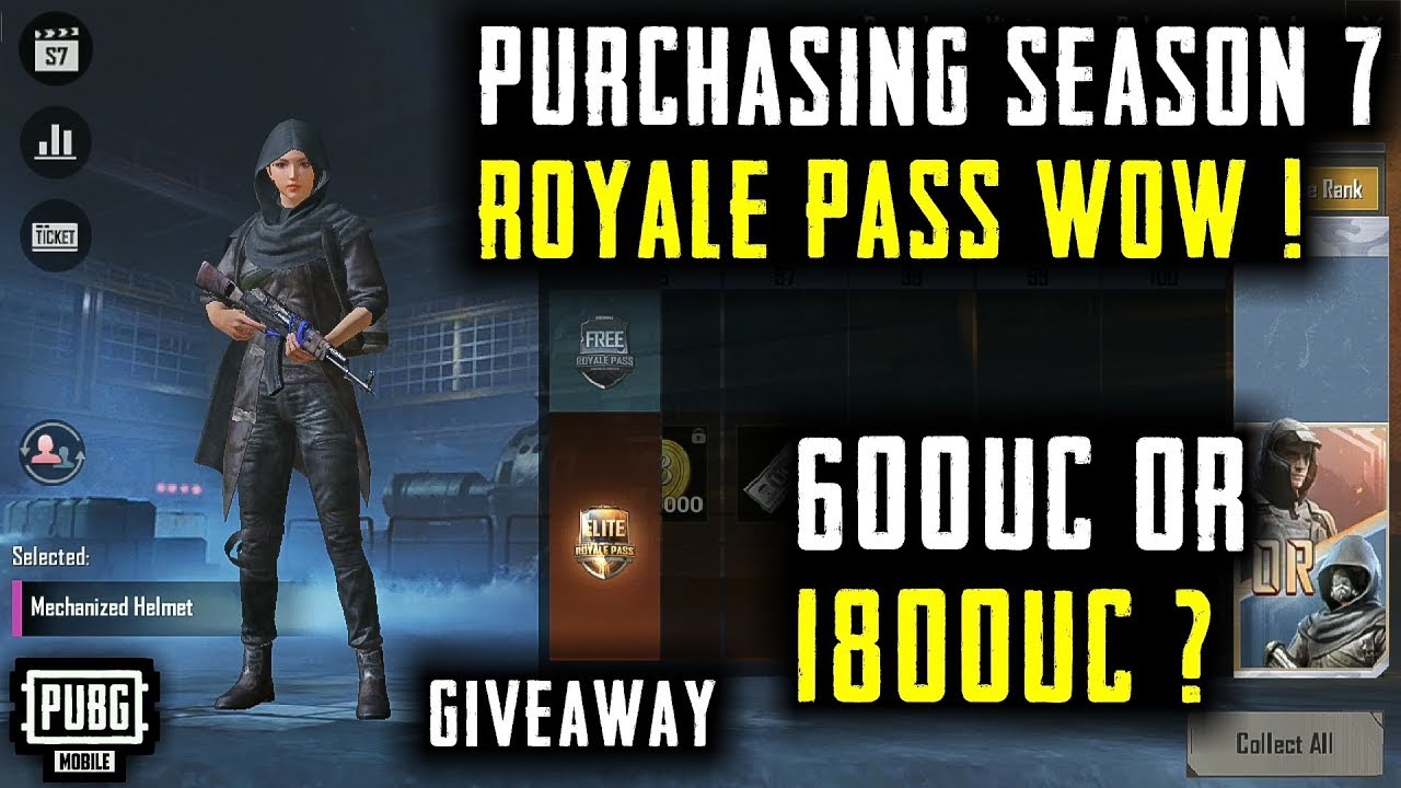 PURCHASING SEASON 7 ELITE ROYAL PASS IN PUBG MOBILE