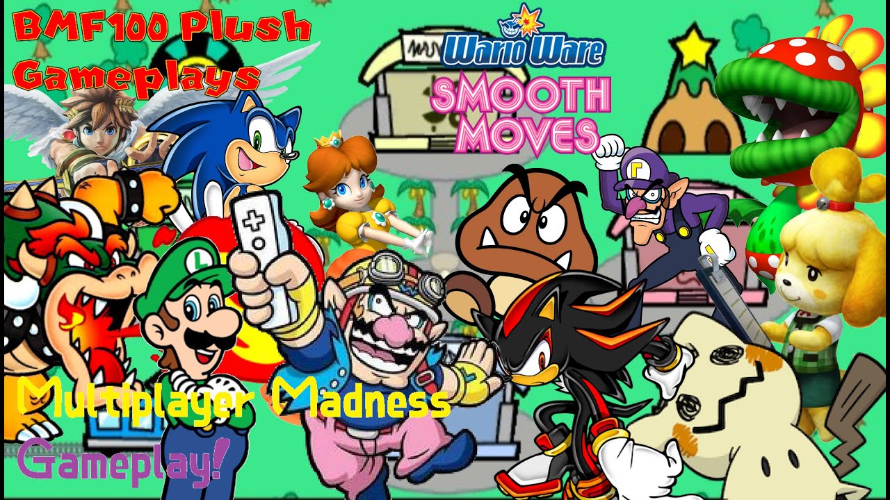 BMF100 Plush Gameplays: WarioWare: Smooth Moves Multiplayer Madness Gameplay!