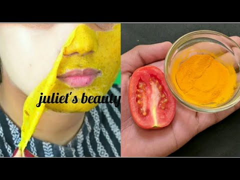 INSTANT SKIN WHITENING  SOLUTION FOR ALL SKIN TYPES/ TOMATO AND TUMERIC POWDER SCRUB