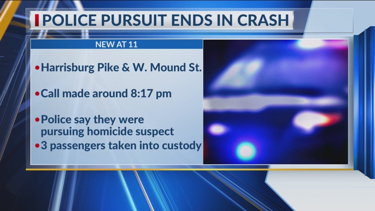 Homicide suspect in custody after crash in west Columbus - YouTube