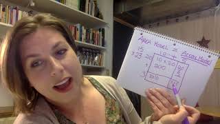 Area model multiplication.