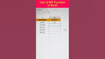 How to use of INT function in excel | Excel tips & tricks #exceltips #tutorials #shorts #exceltricks