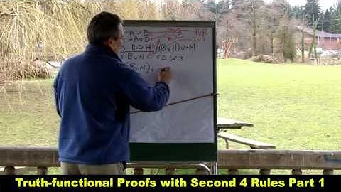 Truth functional Proofs with Second 4 Rules Part 1 HD mp4   YouTube