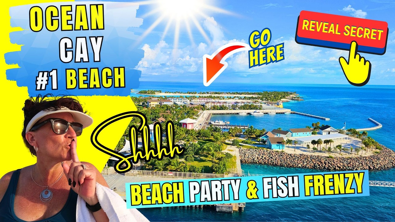Ocean Cay #1 Beach - Ultimate Bahamas Beach with Beach Party and Fish Feeding Must See
