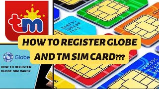 HOW TO REGISTER GLOBE AND TM SIM CARD | Full Guide to Register #simcard | KUYA JOEL VLOGS