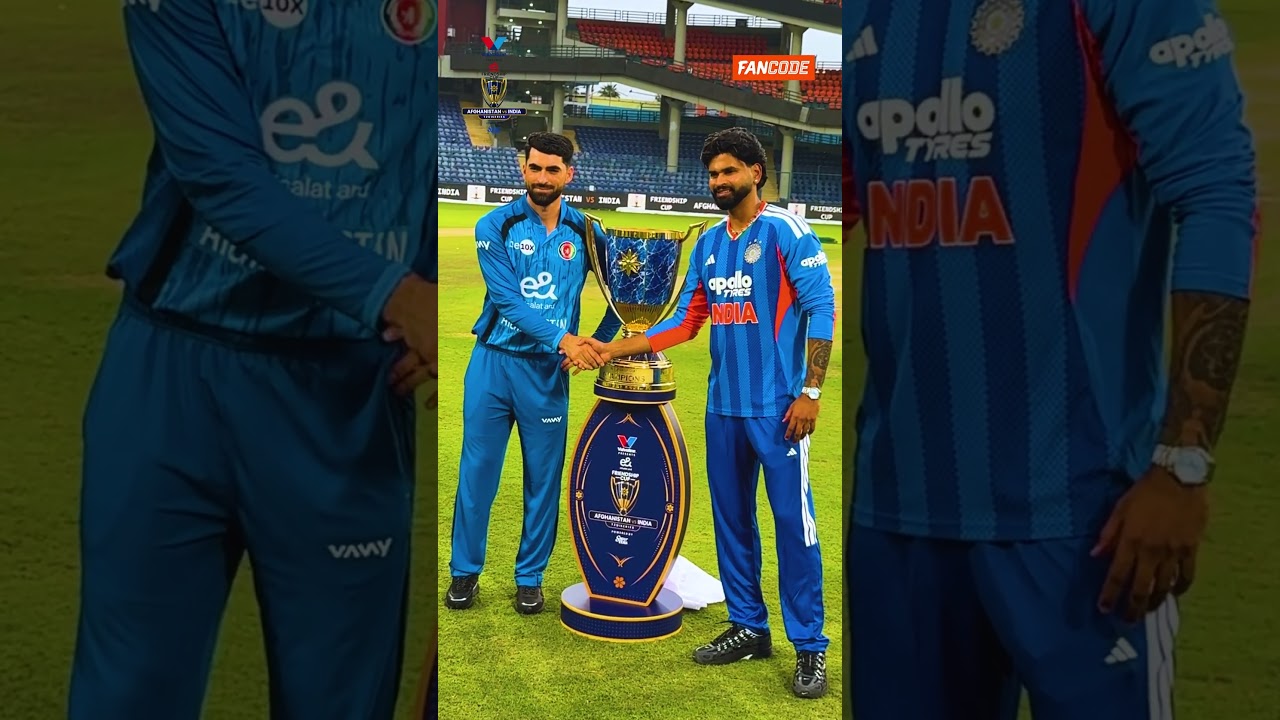 The prize is revealed 🏆 #Shorts #AFGvIND #IndiaCricket #T20I #AfghanistanCricket #ShreyasIyer