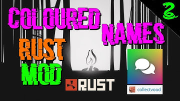 Rust Server Mod Coloured Names (Coloured Chat) by Collectvood (Change your name colour in chat)