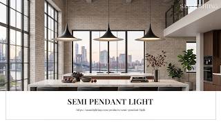 Semi Pendant Light | Iconic Scandinavian Design &amp; Timeless Minimalist Elegance