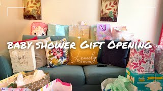 OPENING BABY SHOWER GIFTS | ORGANIZING #babyshower #babygirl #gifts #pregnant