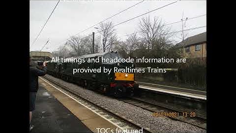 A few trains at Cramlington  Station on Thursday 4th March 2021 in Full 4K Ultra HD! feat 2 LSL 37s