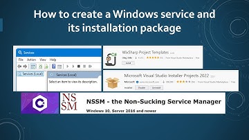 How to create and install windows service.