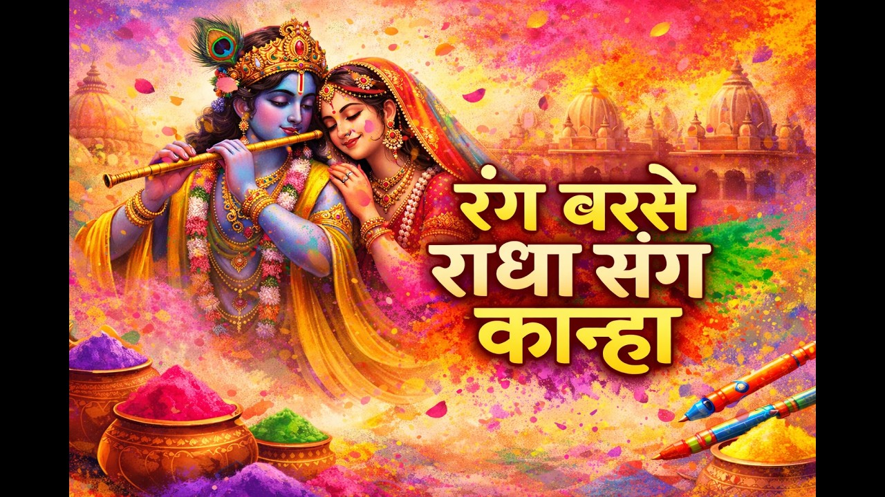 रंग बरसे राधा संग कन्हा | होली स्पेशल राधा कृष्ण भजन | Holi Bhajan 2026