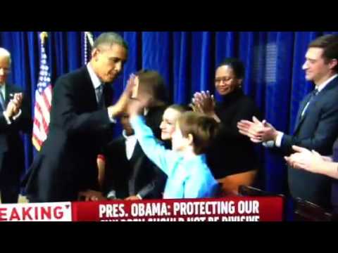 WATCH OBAMA GET THE FLU