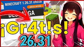 ✅ MINECRAFT android 26.31 para celular ULTIMA VERSIÓN OFICIAL Review 