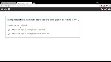 Finding slopes of lines parallel and perpendicular to a given line