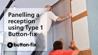 Panelling a reception area - a Button-fix case study