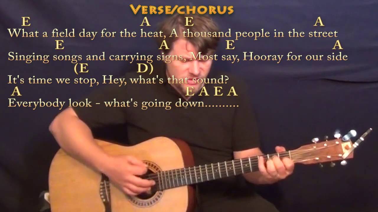 For What It's Worth (Buffalo Springfield) Guitar Cover Lesson with