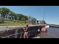 How to go through a lock on the Mississippi River small boat
