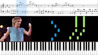 Video thumbnail of "I Don't Wanna Talk About It (Rod Stewart) - Piano Tutorial + Sheets"