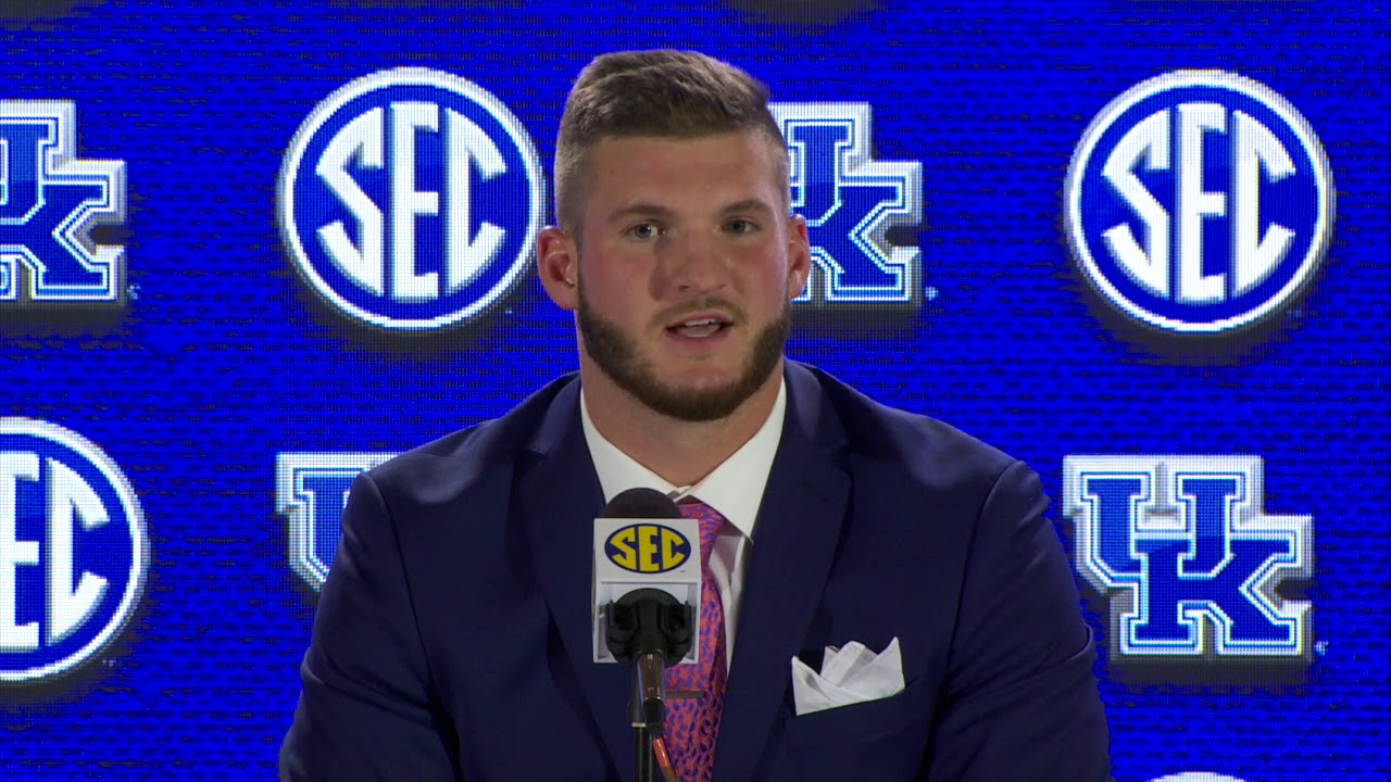 Kentucky TE C.J. Conrad at SEC Media Days 2018 - YouTube