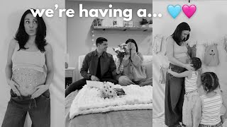 finding out the gender of our third baby! surprise gender reveal 🕊️🧸
