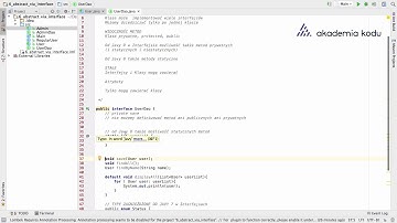 Klasa abstrakcyjna, a interfejs w Javie